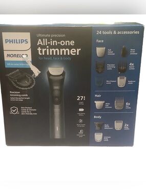 Philips Norelco ultimate precision All-in-One Trimmer- head face and body MG9526
